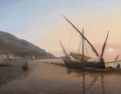 Part of Castellammare on the Gulf of Naples by Jakob Alt